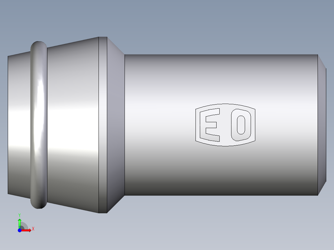 卡套式工业通用硬管接头EO_Schweisskegel_SKA20X4前视图