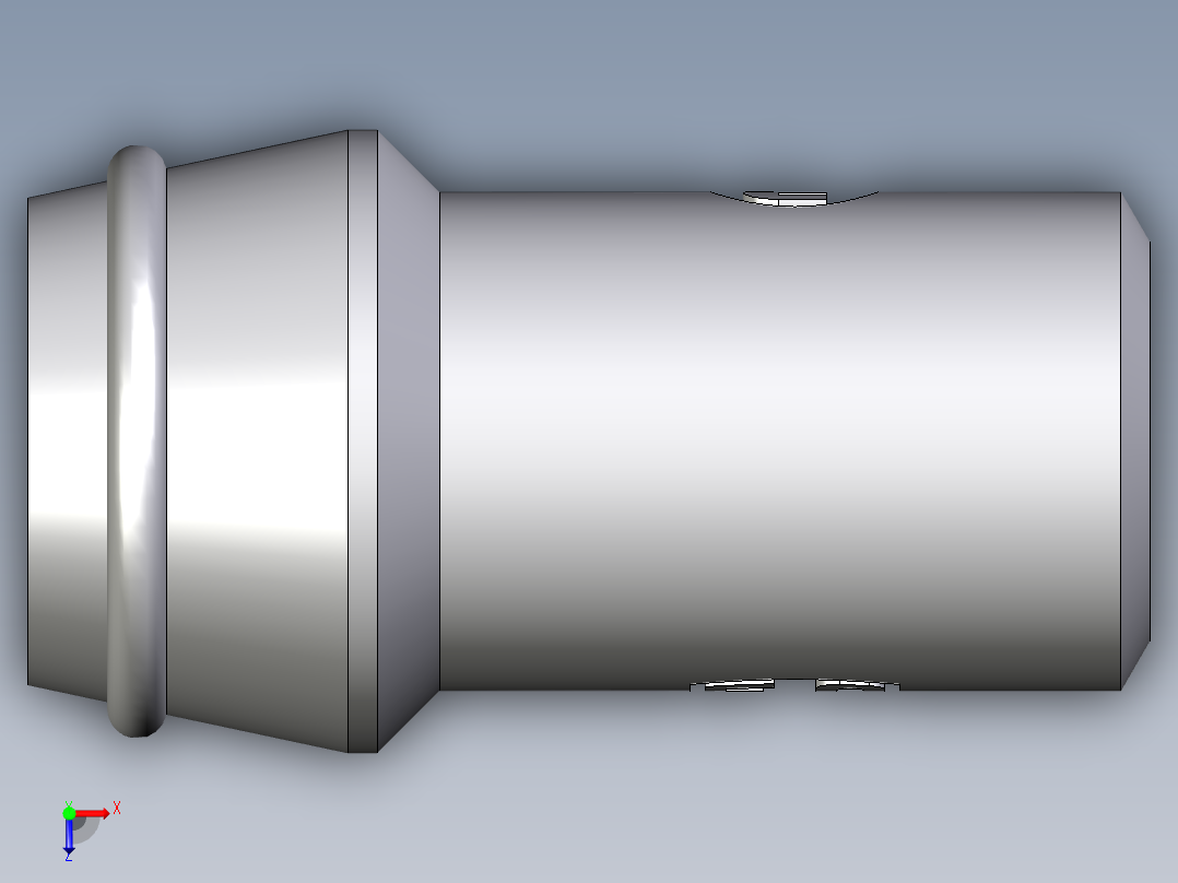 卡套式工业通用硬管接头EO_Schweisskegel_SKA20X4俯视图