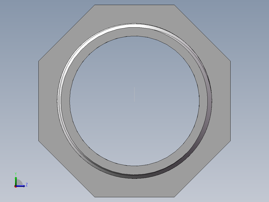 对丝-六角异径 DN40-DN32左视图