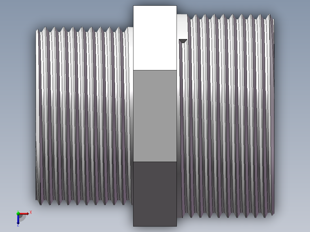 对丝-六角异径 DN40-DN32俯视图