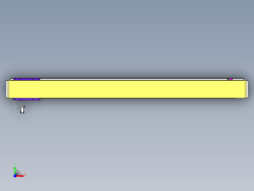 威洛博VL系列直线电机模组-VL14S3-S1600前视图