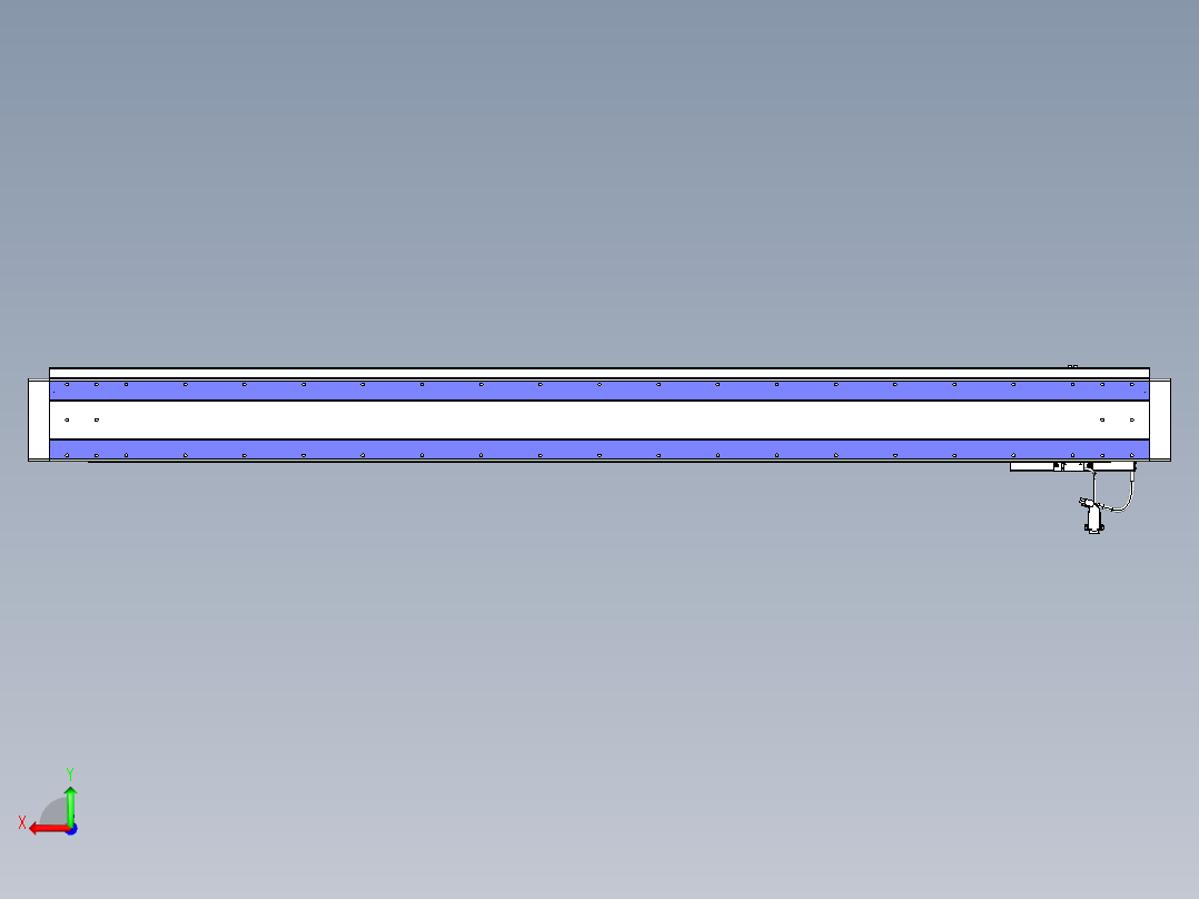 威洛博VL系列直线电机模组-VL14S3-S1600后视图