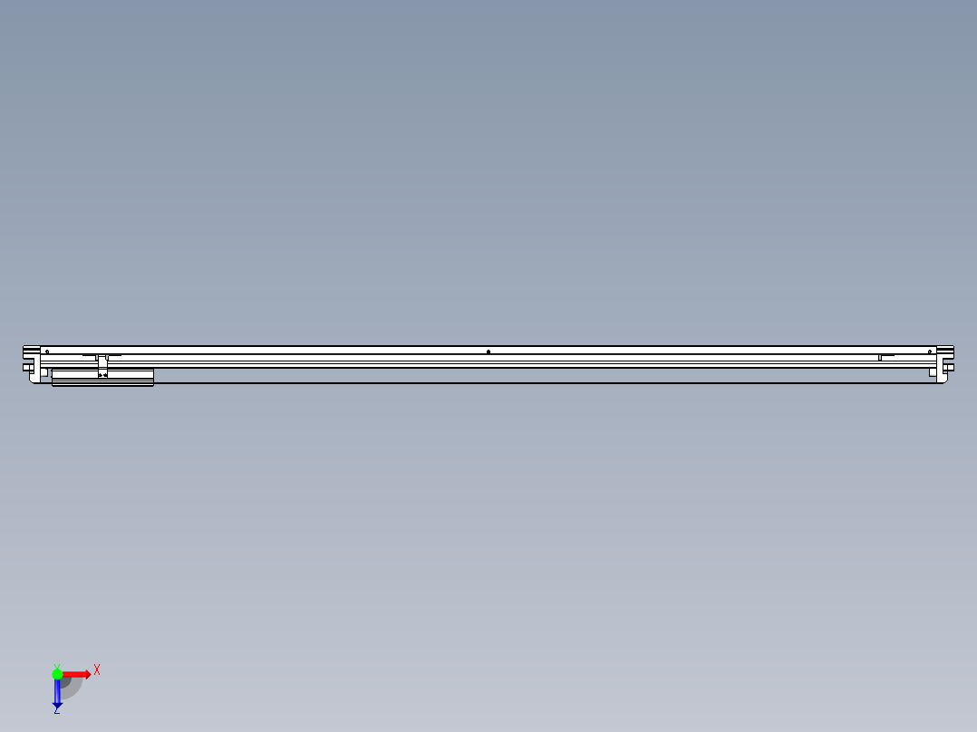 威洛博VL系列直线电机模组-VL14S3-S1600俯视图
