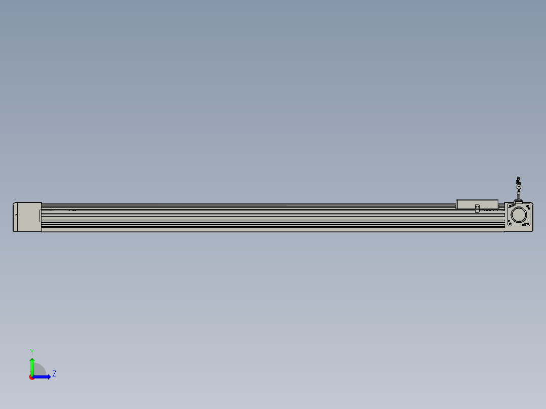 威洛博直线电机模组EB8-L200-S1450-R-P75-MS3左视图