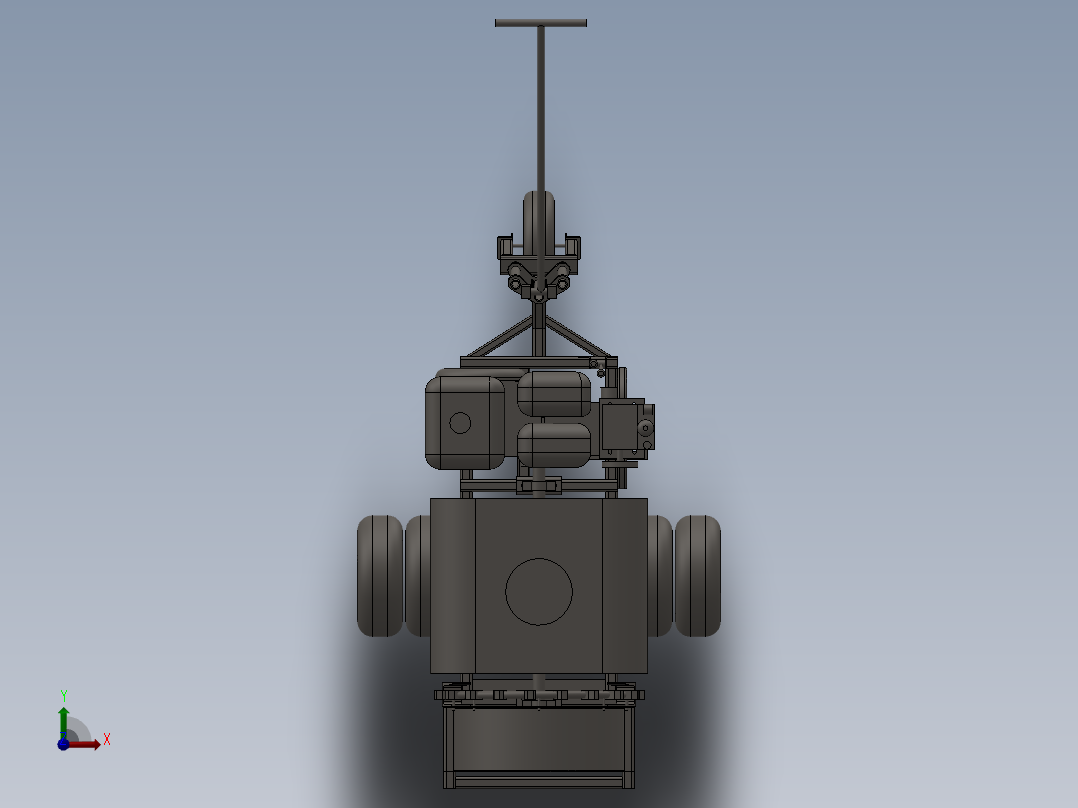 三轮喷雾机8前视图