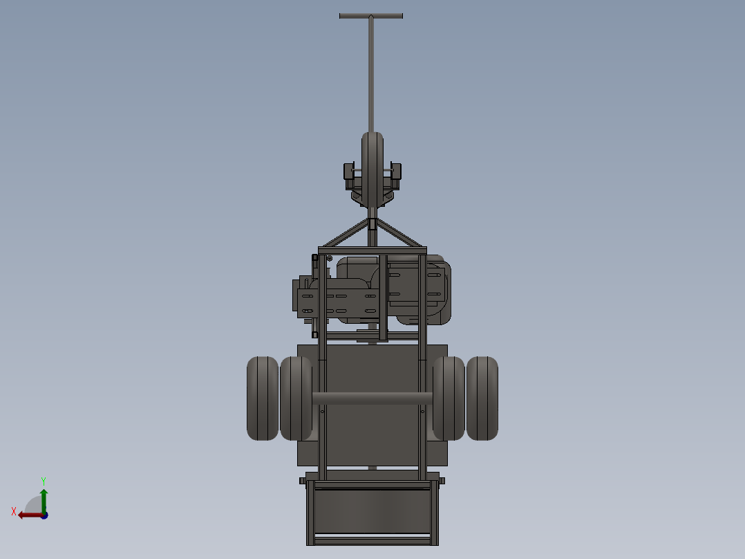 三轮喷雾机8后视图