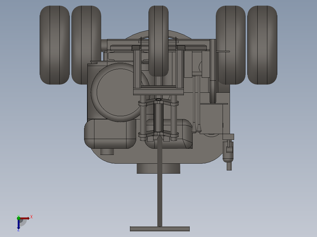 三轮喷雾机8俯视图