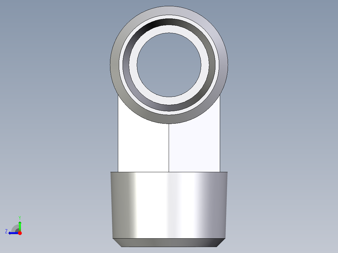 卡套式工业通用硬管接头EO_Male_stud_run_tee_TE15LRCFX右视图