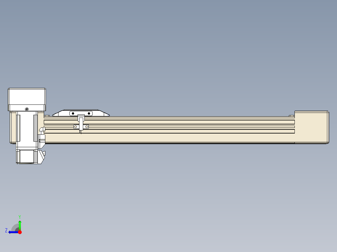 同步带全封闭直线模组TPA-HCB-65S-90-L300-MR-C-P10-N3右视图