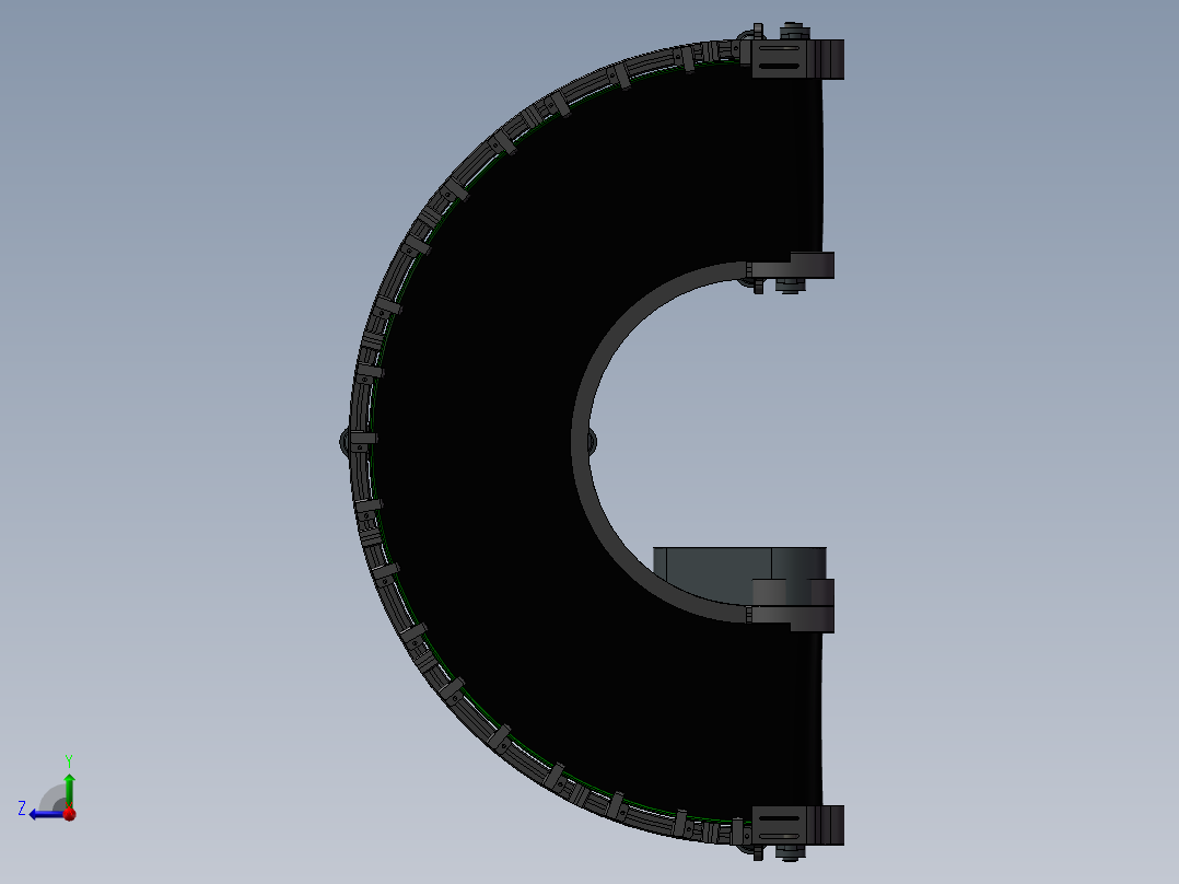 皮带转弯机180度转弯输送机3D模型
