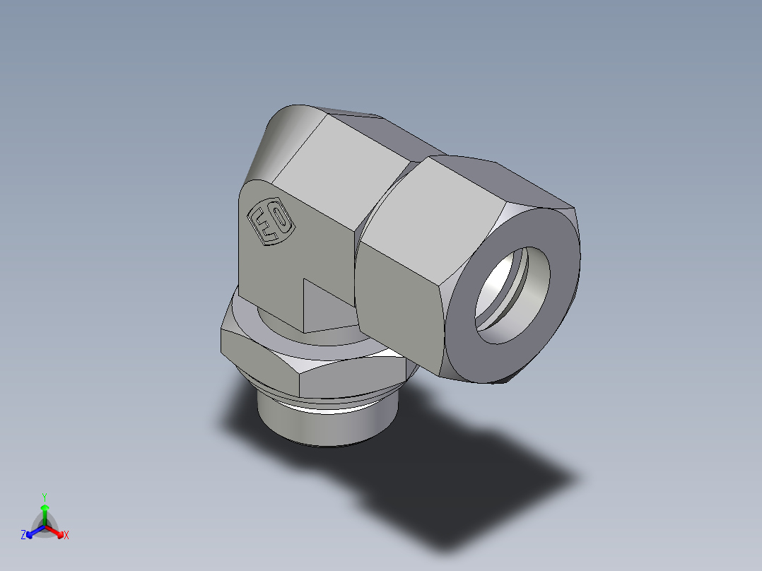卡套式工业通用硬管接头EO_Adjustable_Locknut_elbow_WEE20ZSRCF