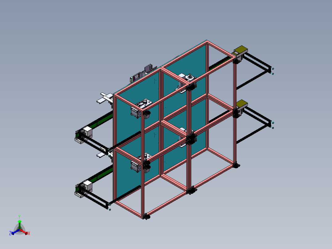 烧水壶盖自动检测设备sw17可编辑正等轴测图