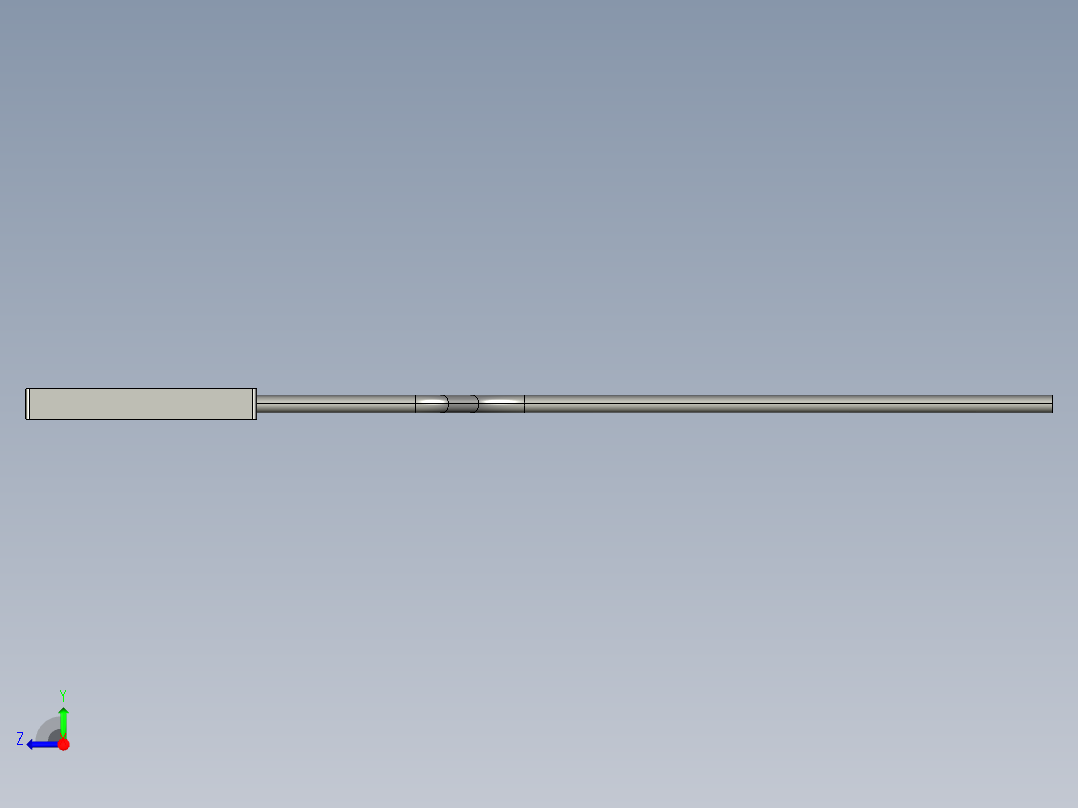 基恩士FU-38R_kc图纸模型右视图