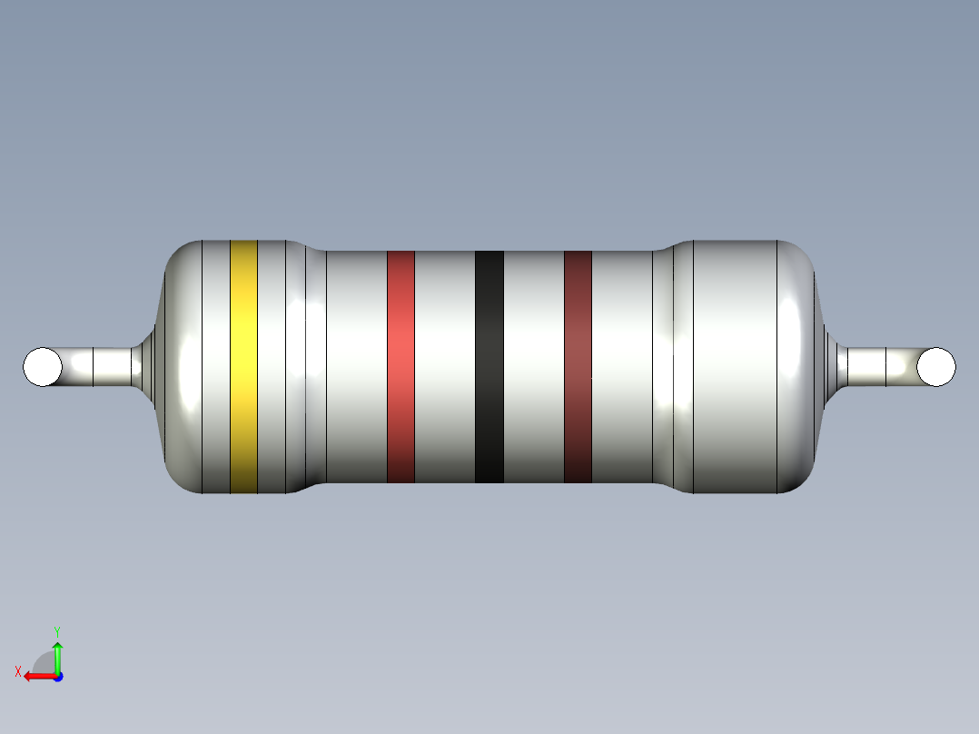 无源元件封装-RES-0.5W-H-MO后视图