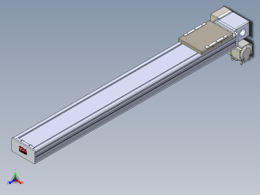 同步带全封闭直线模组TPA-HCB-110D-90-L750-RP-Y-P40-N3