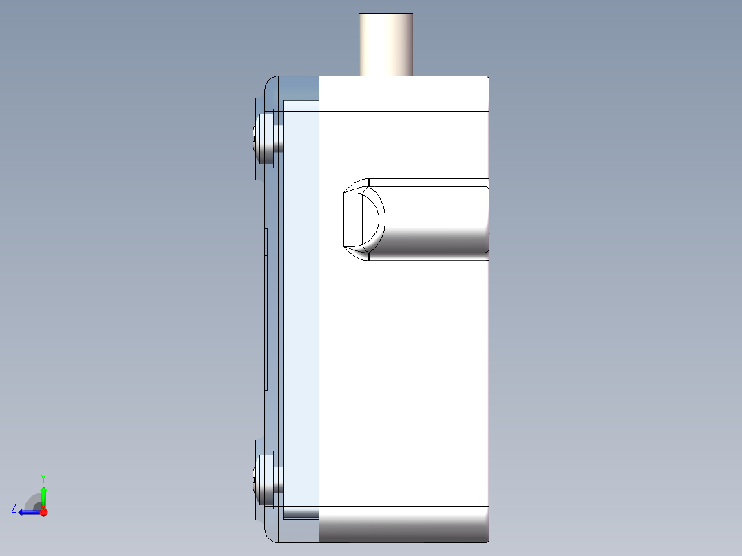 蠕动泵泵头右视图