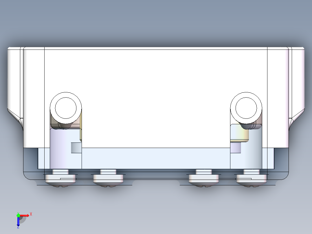 蠕动泵泵头俯视图