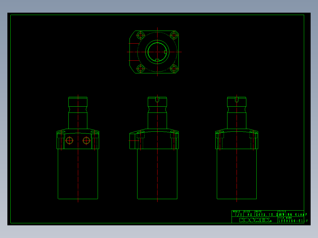 LHS0750-SL-F多系列多零件图纸模型
