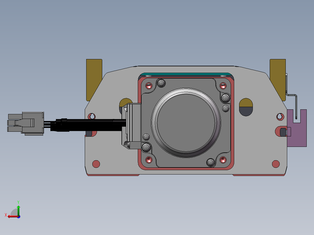 MTH丝杆半封闭模组MTH13-BC-200W后视图