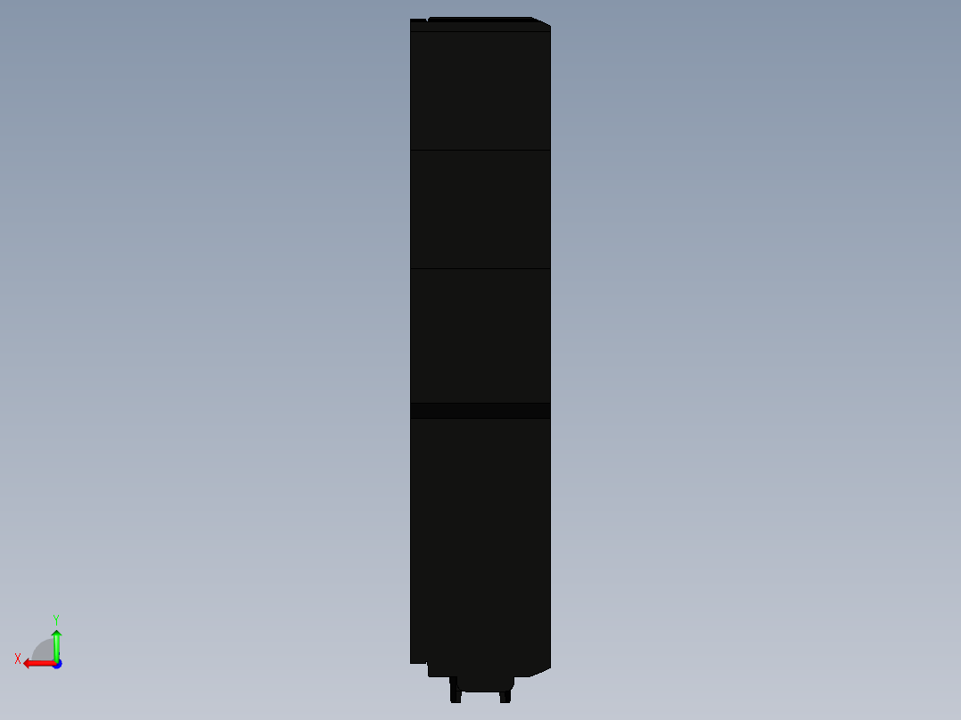 基恩士CA-NCL10E_kc图纸模型后视图