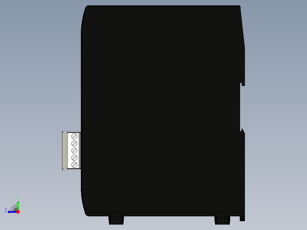 基恩士CA-NCL10E_kc图纸模型右视图