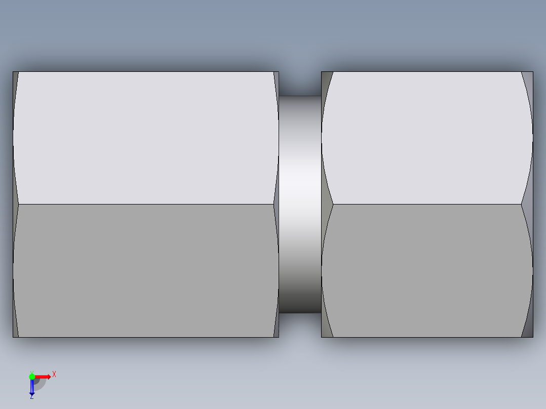 卡套式工业通用硬管接头EO_Swivel_connector_GAI10SM71俯视图