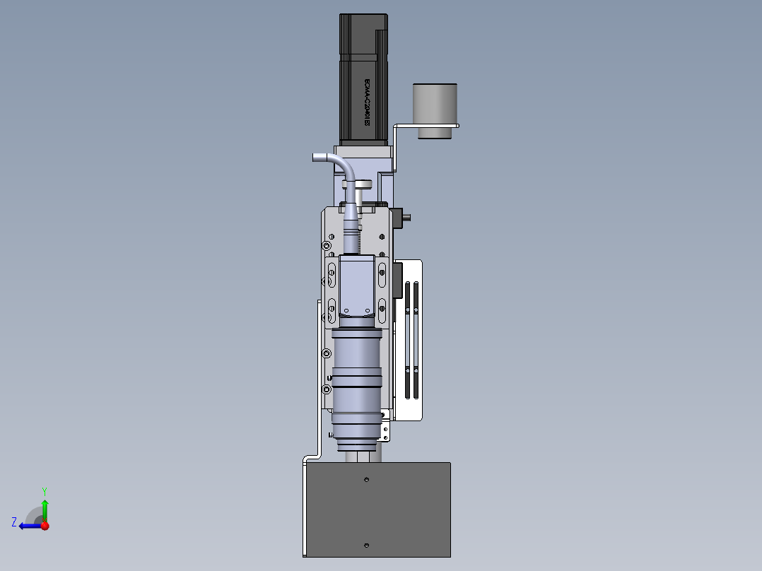 视觉组件微调机构右视图