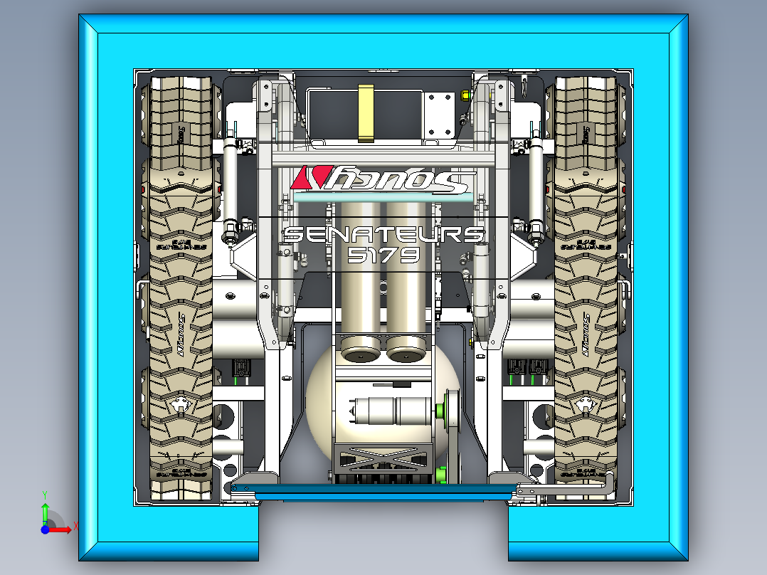 FRC2016双三角履带机器人前视图
