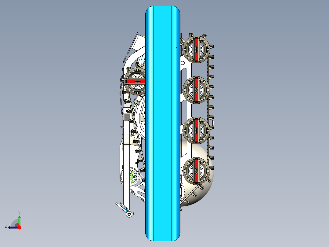 FRC2016双三角履带机器人右视图