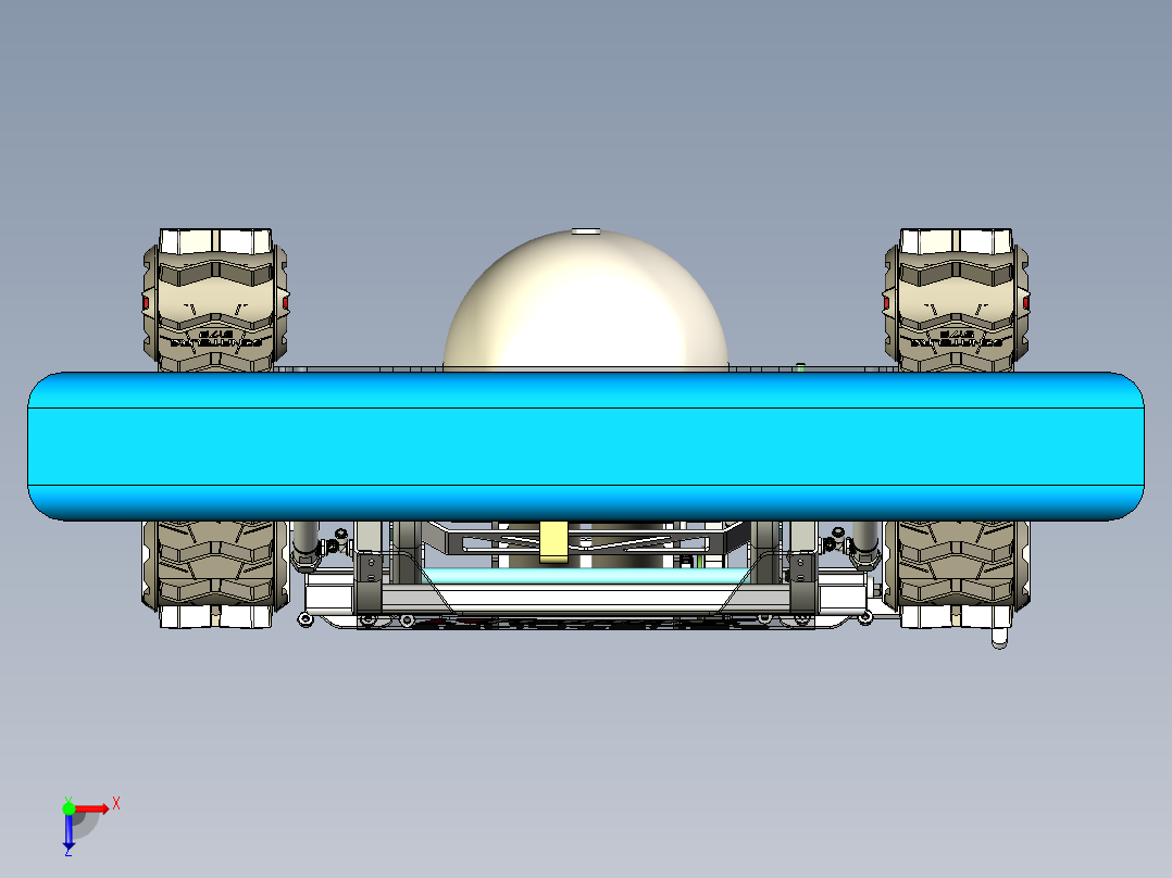 FRC2016双三角履带机器人俯视图