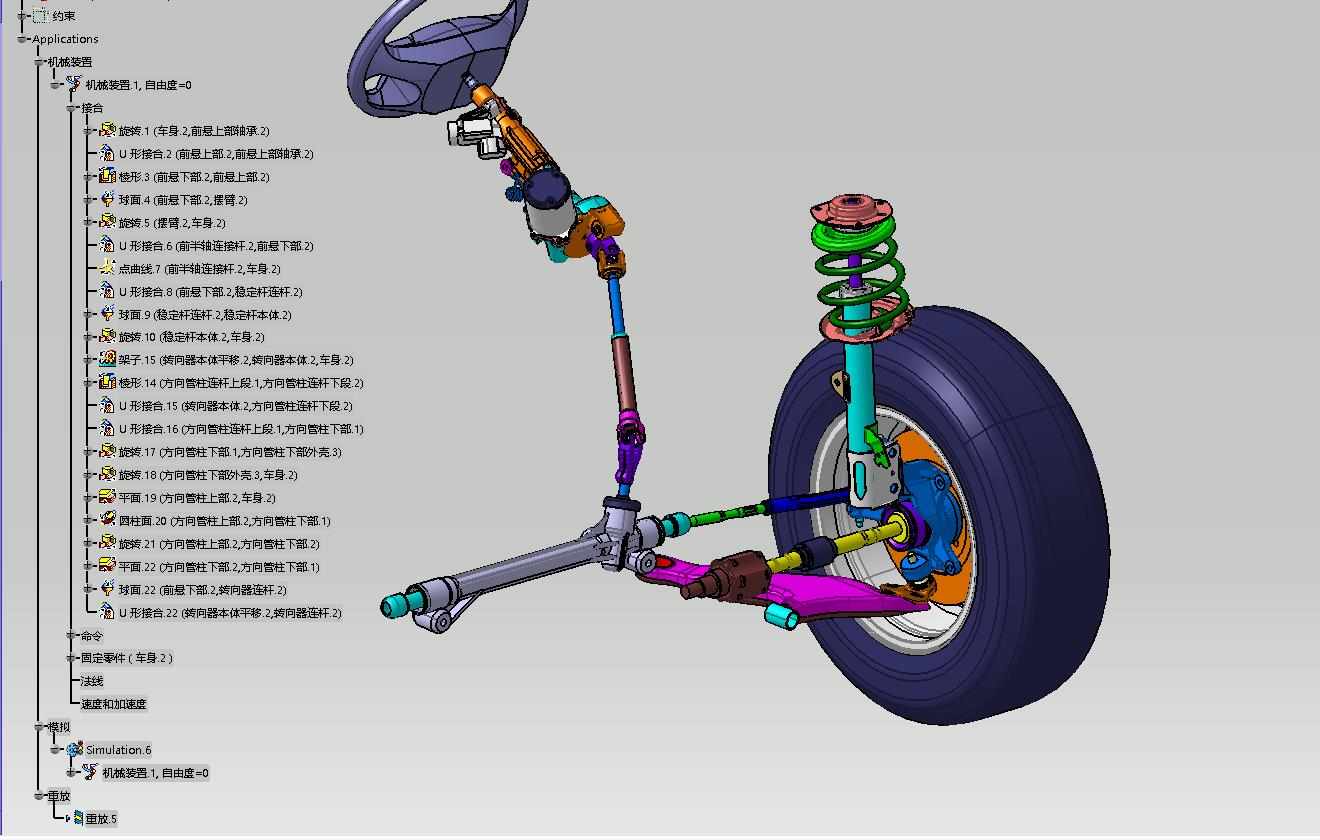 麦弗逊独立悬架运动仿真模拟791314===240