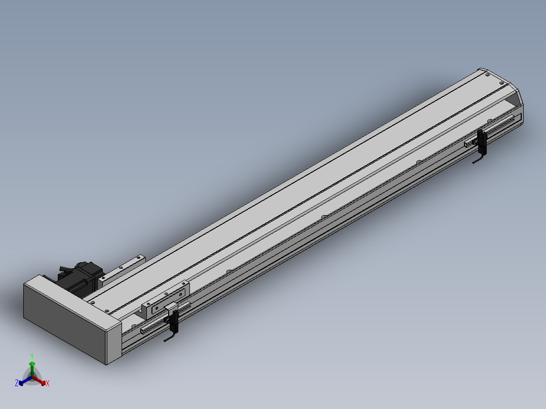 精密模组MY100-T10-650L-BR-P10B-C4-C正等轴测图