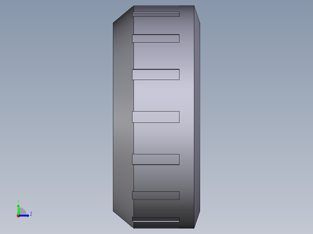 9EFV 联管螺母与联盟类型BIV，螺纹BIFV, BFV, BLV, BIRV, BIFOV, BIROV, BIFXV, BIRXV左视图