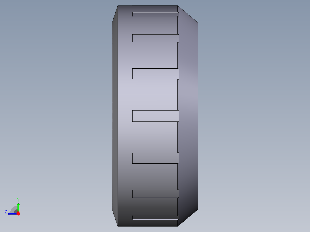 9EFV 联管螺母与联盟类型BIV，螺纹BIFV, BFV, BLV, BIRV, BIFOV, BIROV, BIFXV, BIRXV右视图