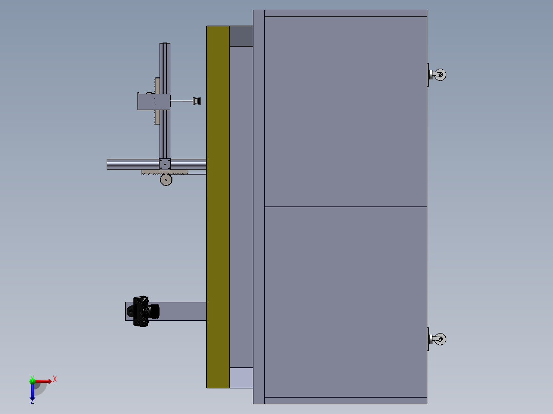 巡线机器人塔架机库结构设计俯视图