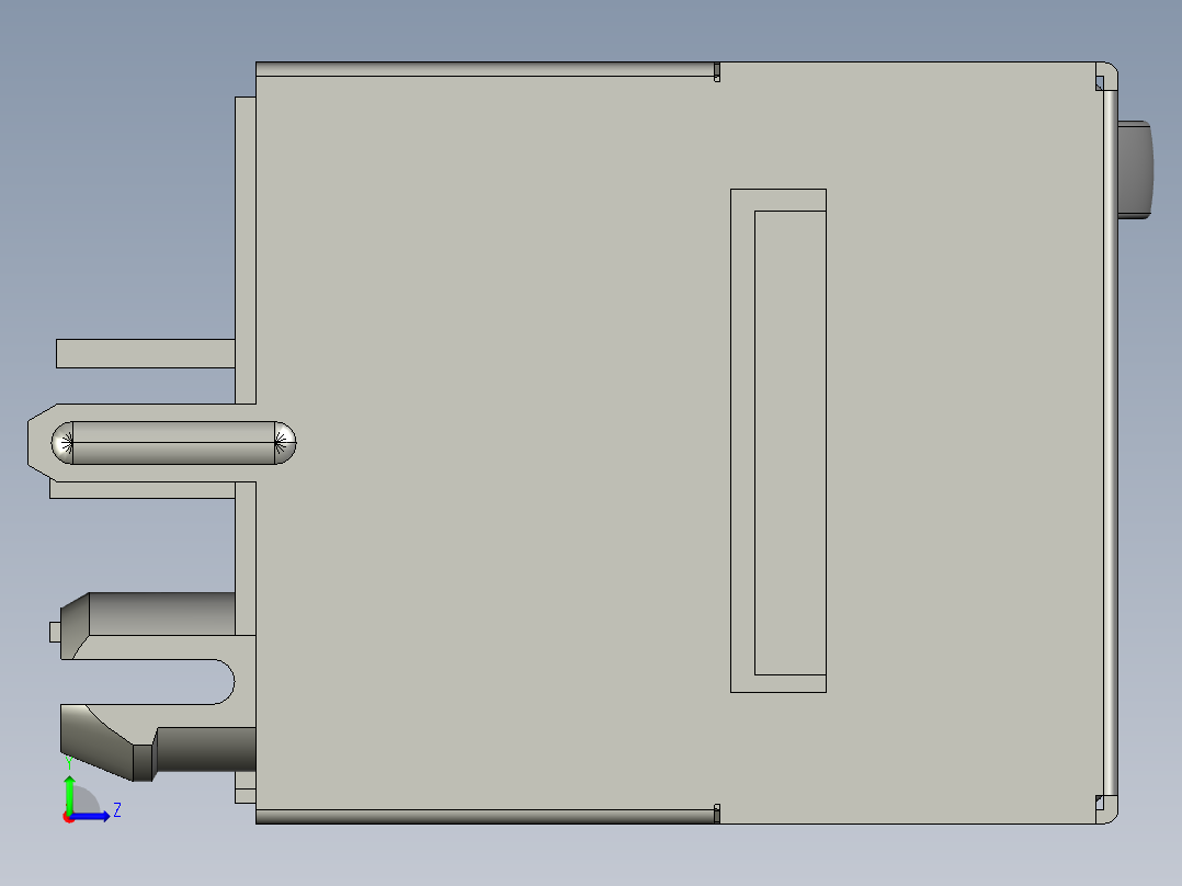 Rj45接口以太网模块左视图
