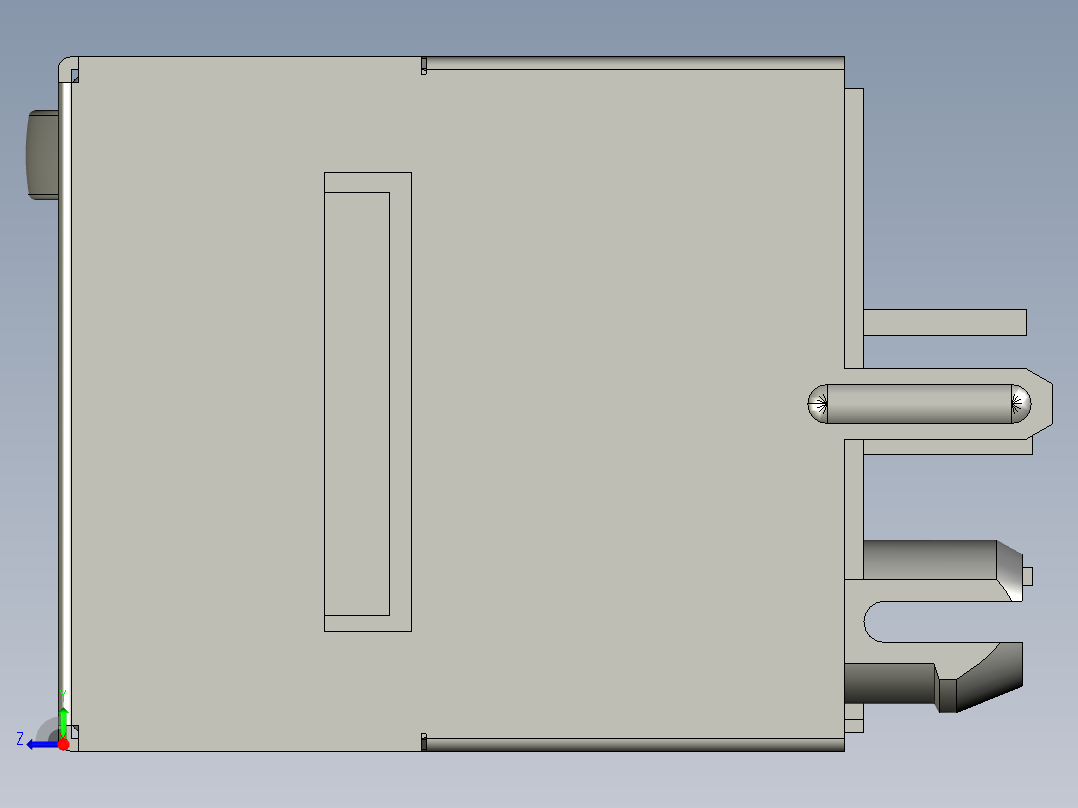 Rj45接口以太网模块右视图