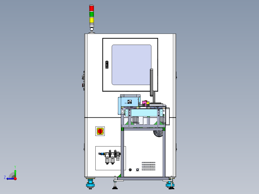 电池焊脚检测设备sw18可编辑右视图