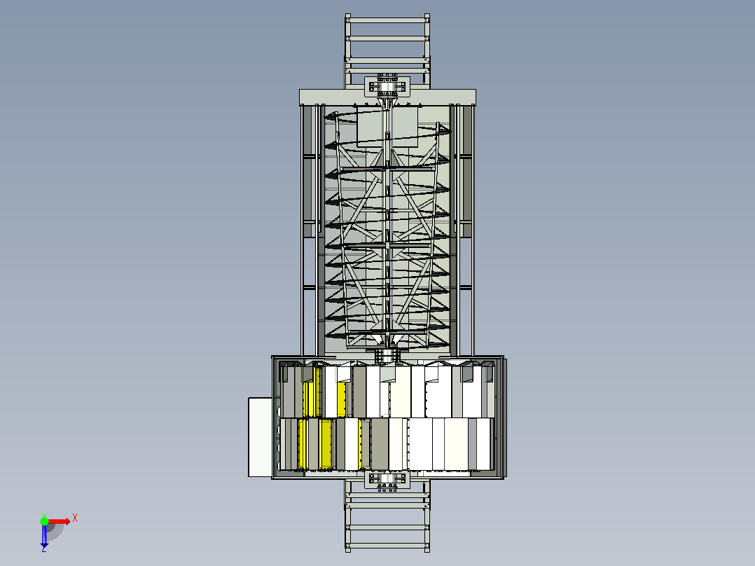 洗砂机stp俯视图