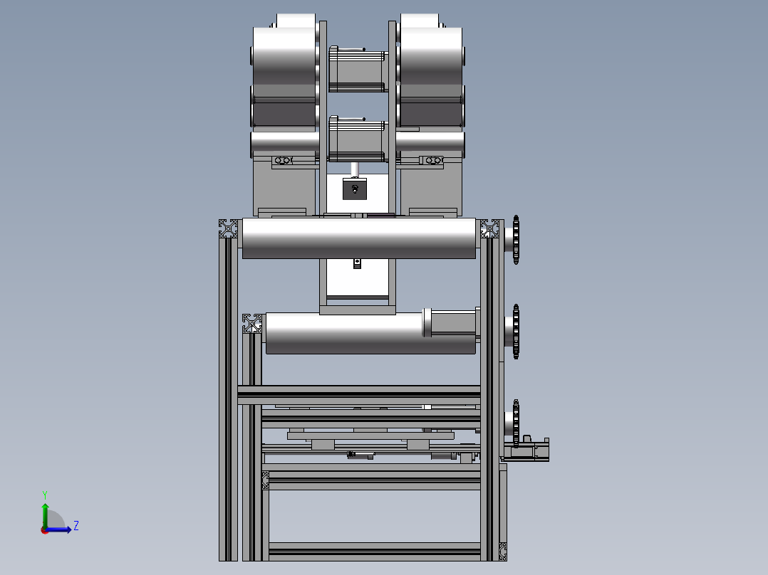 自动包装封箱机左视图