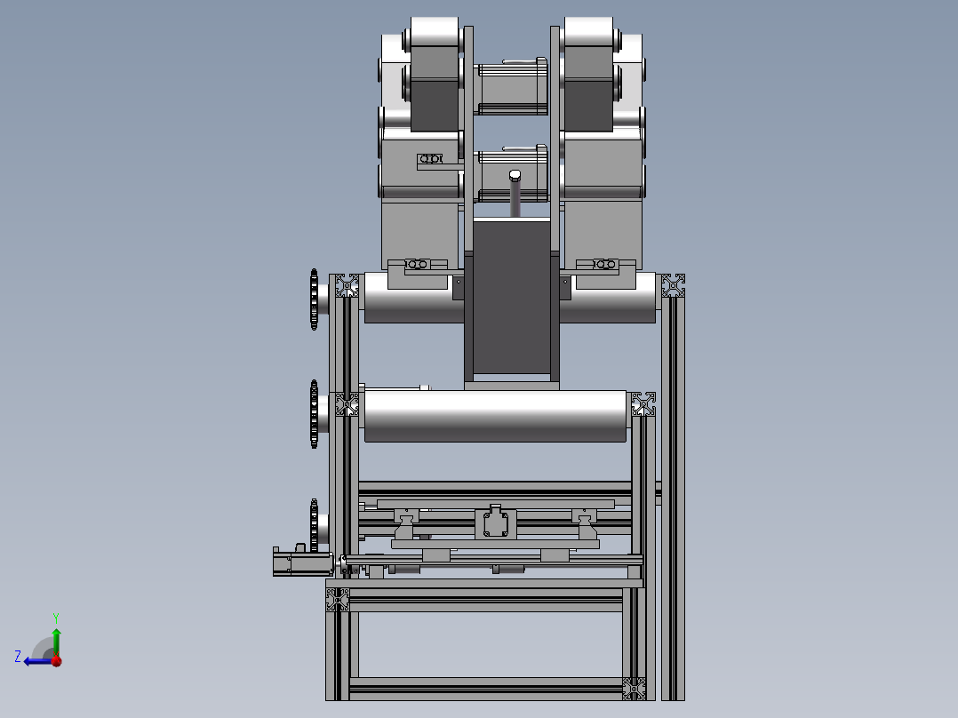 自动包装封箱机右视图