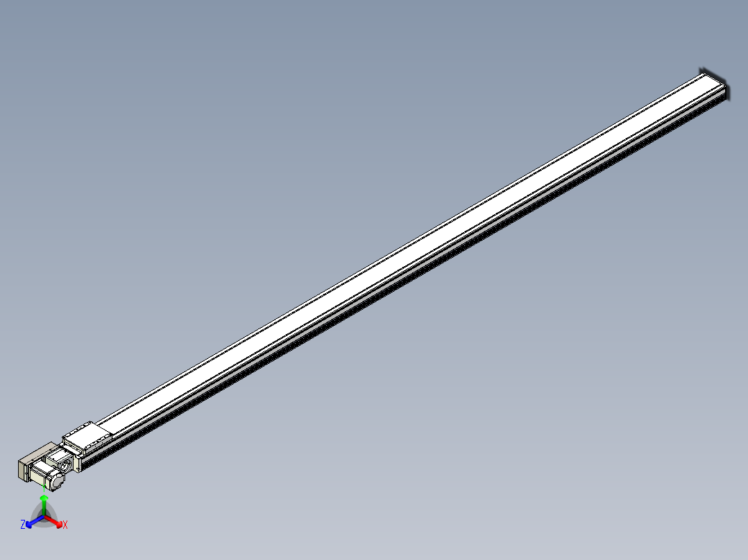 同步带全封闭直线模组TPA-HCB-105D-90-L2700-ML-C-P20-N3正等轴测图