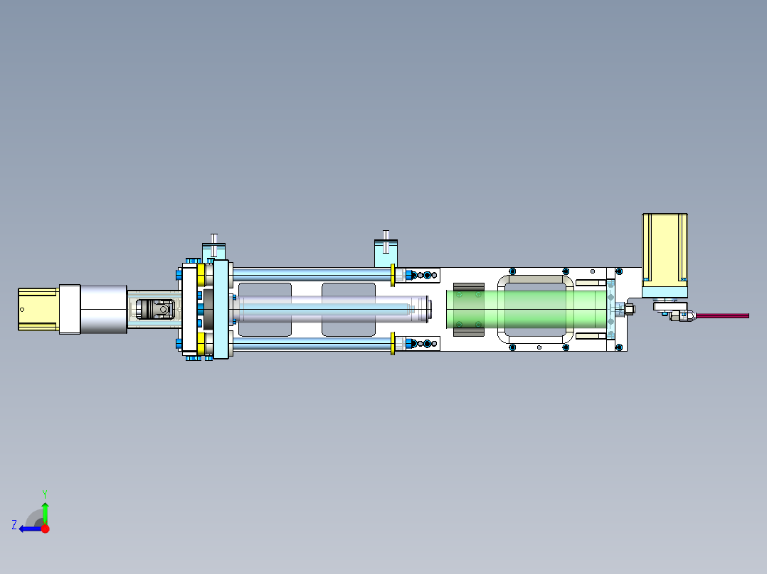 天窗生产线150装配工位右视图