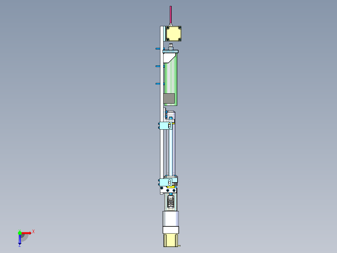 天窗生产线150装配工位俯视图