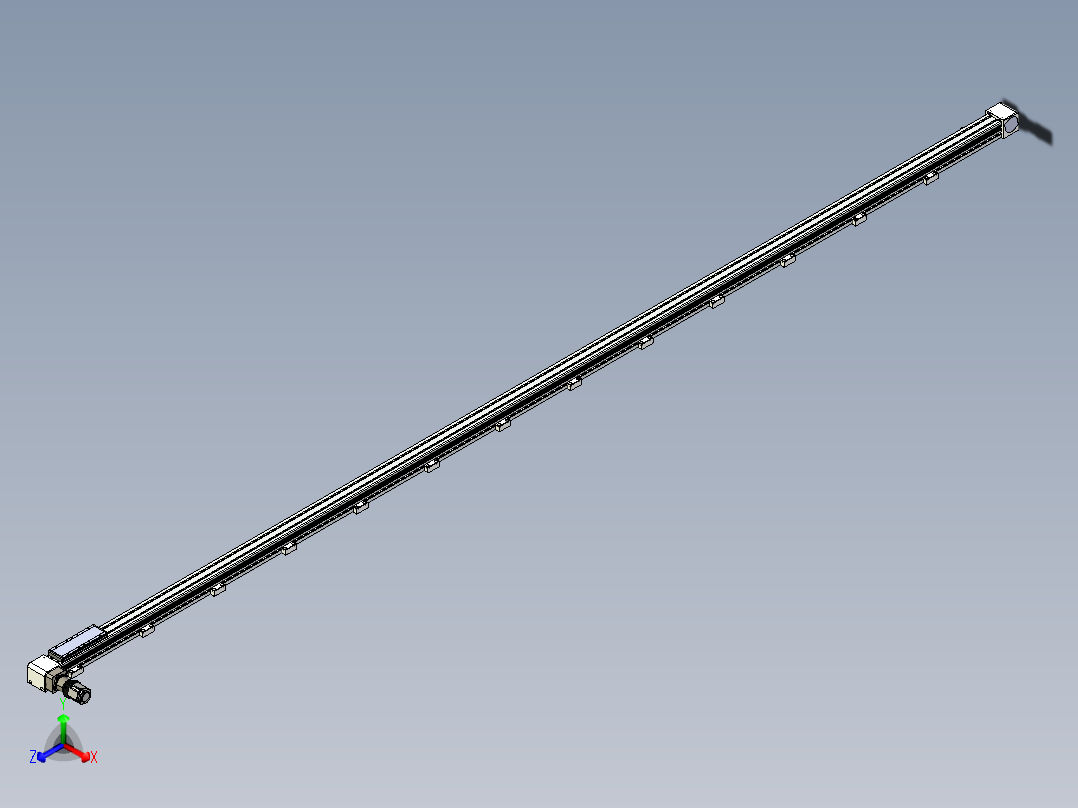 同步带滑台-欧规B8-L176-S5000-L-ZP40-D3-N5正等轴测图