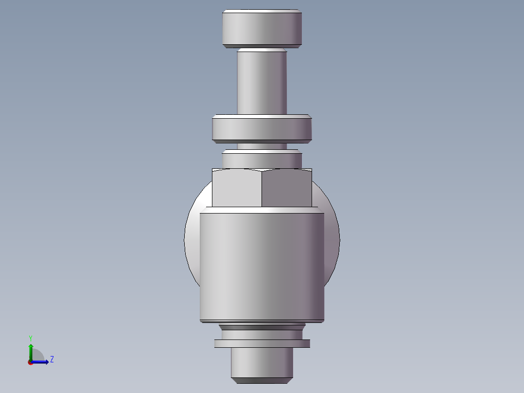 节流阀PSL6M5A（M5-6厘）左视图