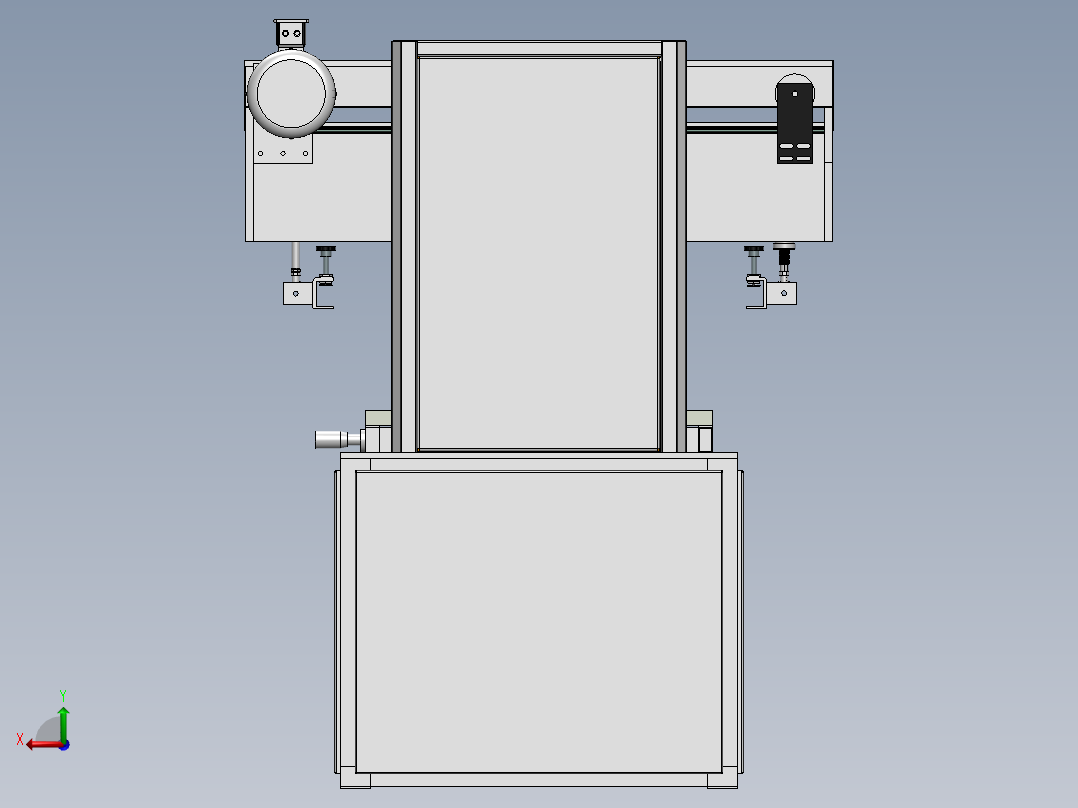 平面丝网印刷机三维SW模型1341898后视图