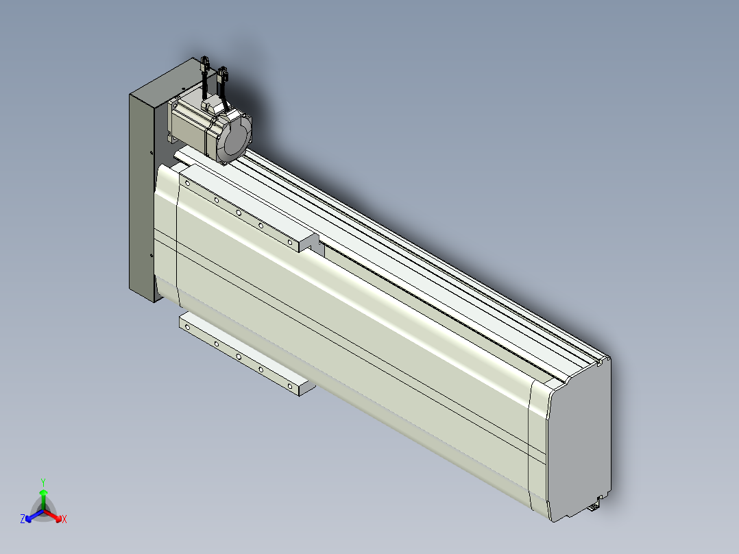 VF丝杆传动-一般环境VF27-Lxx-C-S500-BR-ZP75-D3正等轴测图