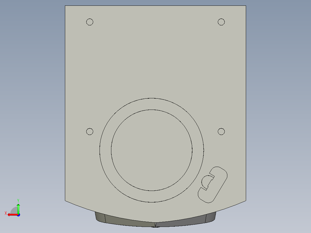 基恩士ML-G9371_kc图纸模型后视图
