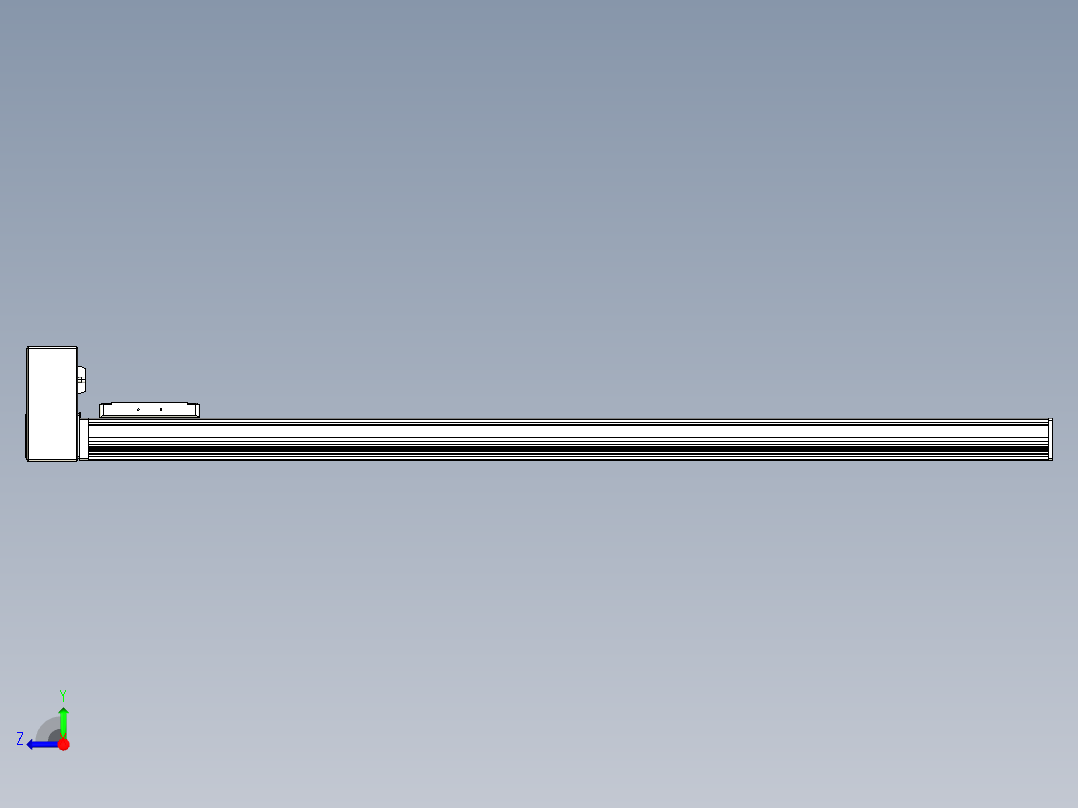 同步带全封闭直线模组TPA-HCB-105D-90-L1050-RU-C-P20-N3右视图